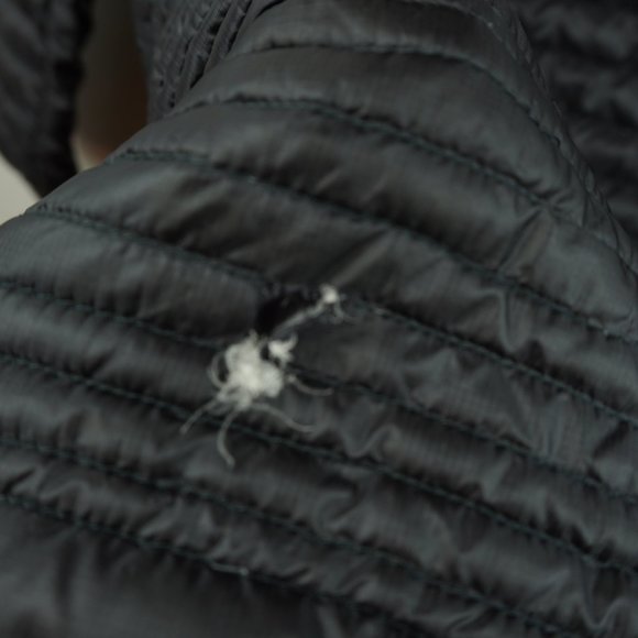LL Bean Black Quilted Downtek Water Repellent Lightweight Hooded Jacket - Picture 7 of 7